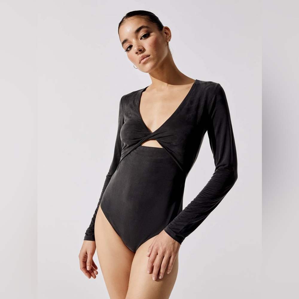 Jonathan Simkhai Harleen Eco Slinky Jersey bodysuit